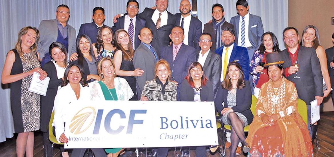 Miembros de capítulo ICF Bolivia, en La Paz.